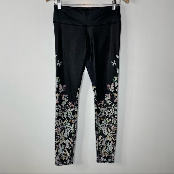 Alo Yoga Butterfly Print Leggings Small - Picture 1 of 5